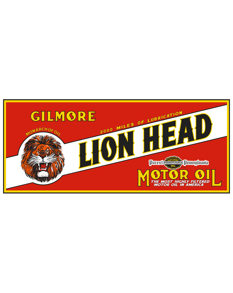 Gilmore Lion Head Vintage Style Sign