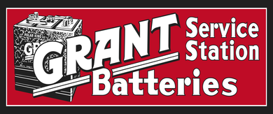 Grant Batteries Vintage Style Sign