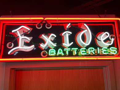 Exide Batteries Neon Sign