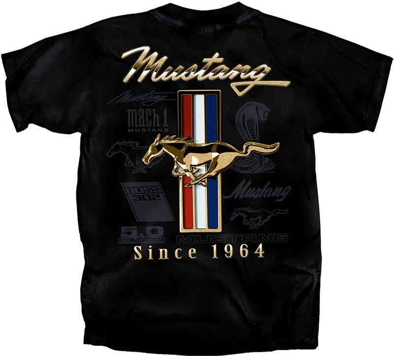 Mustang Tribar since 1964 Adult Short Sleeve T-Shirt