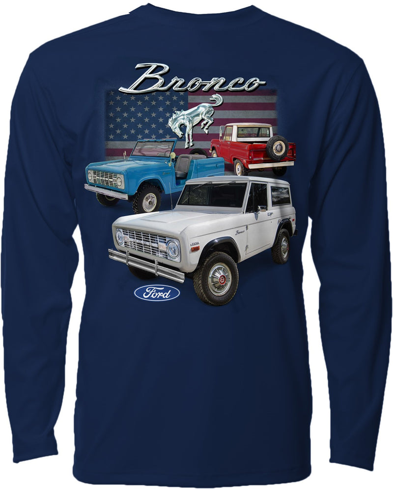 Ford Bronco Stripes Long-Sleeve T-Shirt