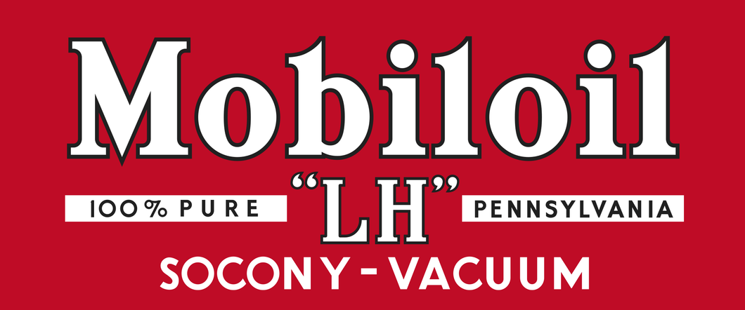 Mobiloil LH Vintage Style Sign