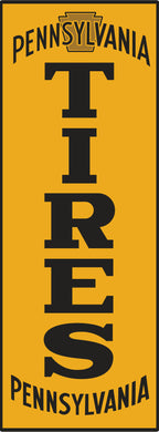 Pennsylvania Tires Vintage Style Sign