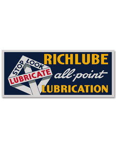 Richlube Vintage Style Sign